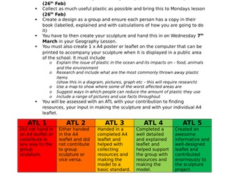 Plastic Ocean PBL (Project Based Learning Task)