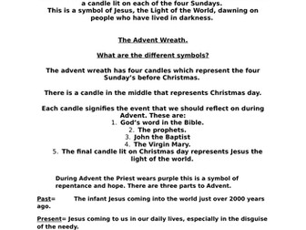 Advent worksheet