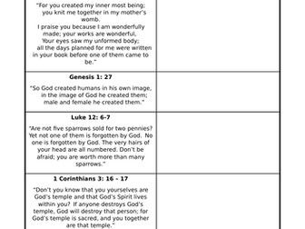 Sanctity of Life Bible teachings