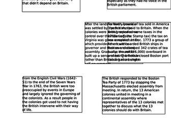 AQA GCSE Migration - The American Revolution