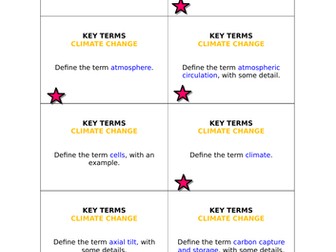 AQA GCSE Geography (2016) Climate Change  revision flashcards