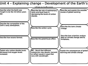 AQA Synergy Combined Unit 4 Revision Worksheets