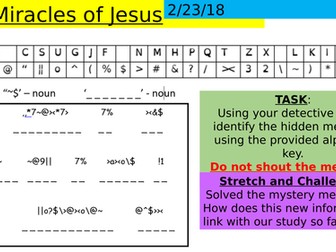 KS3 Miracles of Jesus