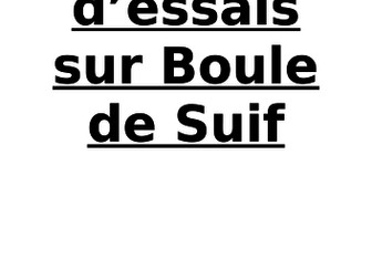 Essay titles - Boule de Suif et autres nouvelles de Maupassant