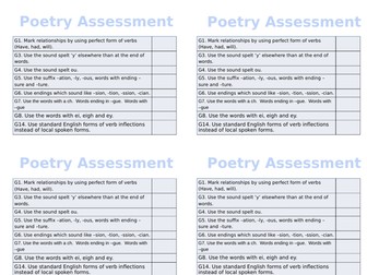 Poetry Assessment Tool and Checklist for children