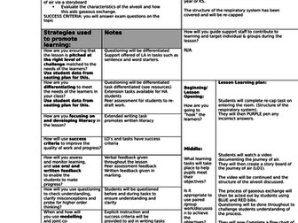 GCSE PE- gas exchange