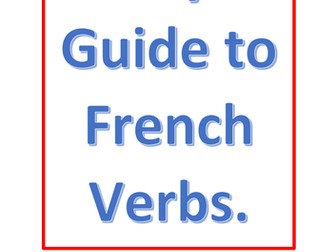 French  Verbs  and Tenses Booklet- TO COMPLETE