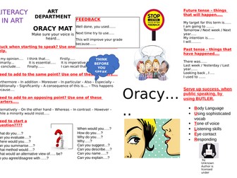 ART & DESIGN LITERACY MAT - Oracy