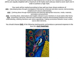 ART & DESIGN KS4 EXAM – Internal end of year