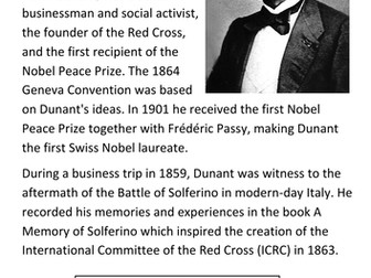 Henry Durant  - The Red Cross Handout