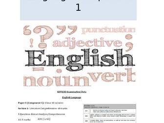 Eduqas Language Component 1 revision/work booklet