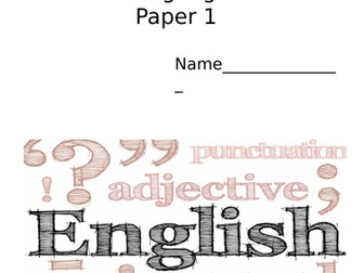 AQA Language Paper 1 revision/ work booklet