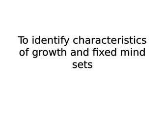 Growth mindset  human brain