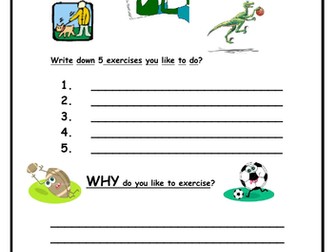 Healthy Body, Healthy Mind (2 worksheets)