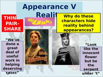 Appearances V Reality in 'Macbeth'