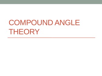 compound angle theory