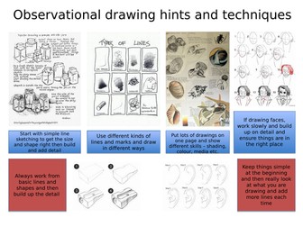 Help and Tips for Observational Drawing