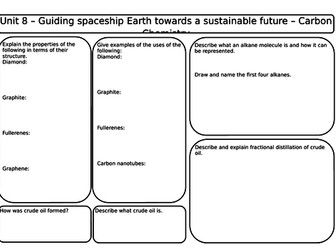 AQA Synergy Combined Unit 8 Revision Worksheets