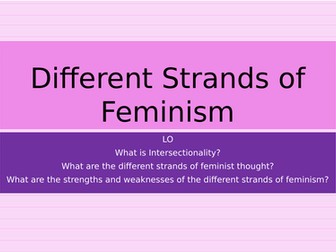 Different strands in feminism