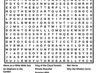 Michael Morpugo wordsearch