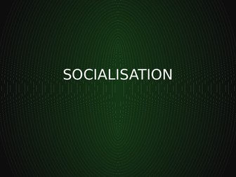 38 slides - Socialisation