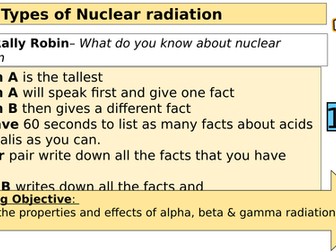 Types of nuclear radiation