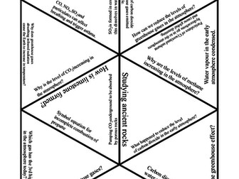 Chemistry of the atmosphere revision tarsia AQA C13