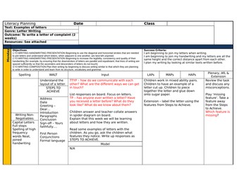 Year 3 KS2 Complaint Letter writing 2 Weeks Literacy Planning Full Resources Differentiated