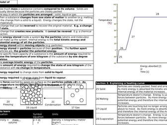 AQA 9-1 New GCSE: P3 Particle Model and P4 Atomic Structure Knowledge Organisers