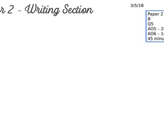 AQA Language Paper 2 - Writing Section