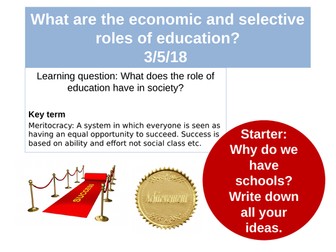 Sociology; Education lessons