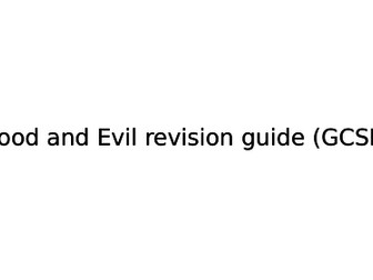 Eduqas GCSE Good and Evil Revison PowerPoint