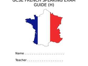 GCSE French support for the speaking exam (AQA H & F)