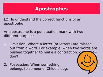 Apostrophes of Possession and Omission