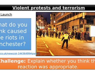 Violence, violent protest and terrorism