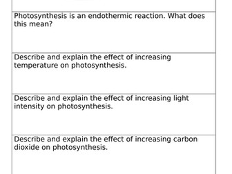 GCSE BIOENERGETICS REVISION AQA 9-1