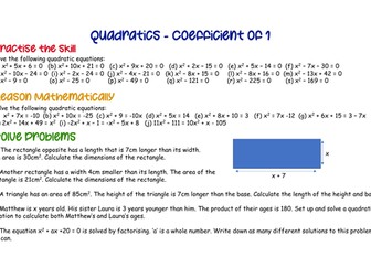 Quadratic Equations (differentiated)