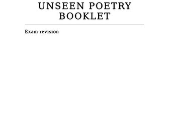 UNSEEN POETRY REVISION BOOKLET