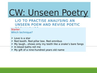 Unseen Poetry