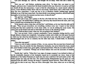 'The Sign of the Four' Exam Questions for AQA