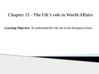 The UK's role in World Affairs