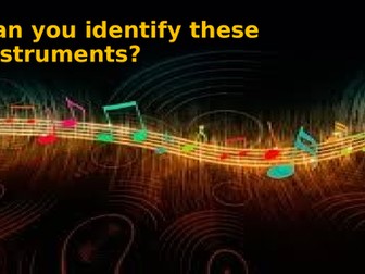 PPT Identify Instruments from close up