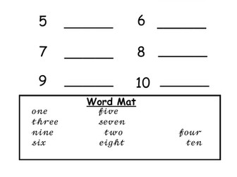 Writing number words , teen numbers,11-20 numbers 1-10 cursive