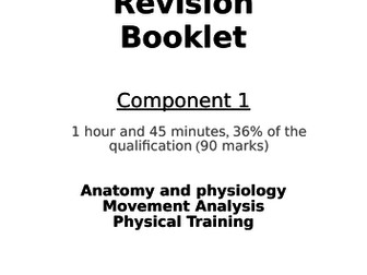 Revision Booklet for GCSE PE Edexcel Course (2016 onwards) Component 1