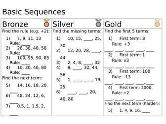 Basic Sequences Differentiated