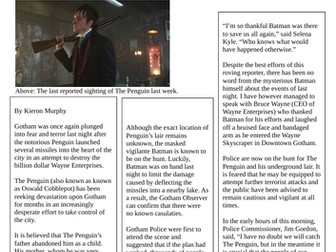 WAGOLL - Newspaper Article - Year 6