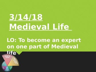 Medieval life carousel using Invasion P&M purple book