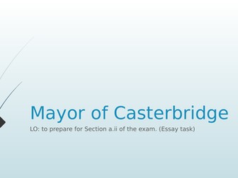 Mayor of Casterbridge AS level WJEC resources