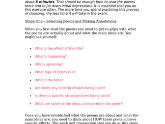 Unseen Poetry A2 Unit 3 WJEC