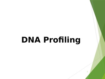 Genetic fingerprinting/DNA profiling A-level lesson